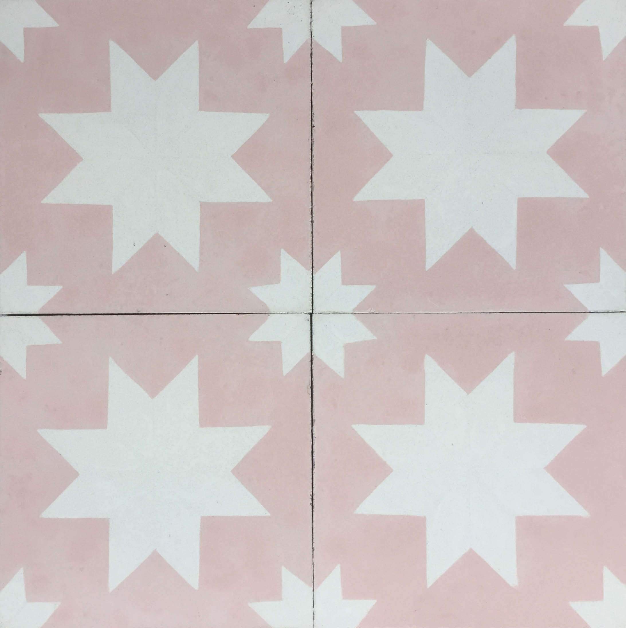 Estrella Pink Encaustic Cement Tile